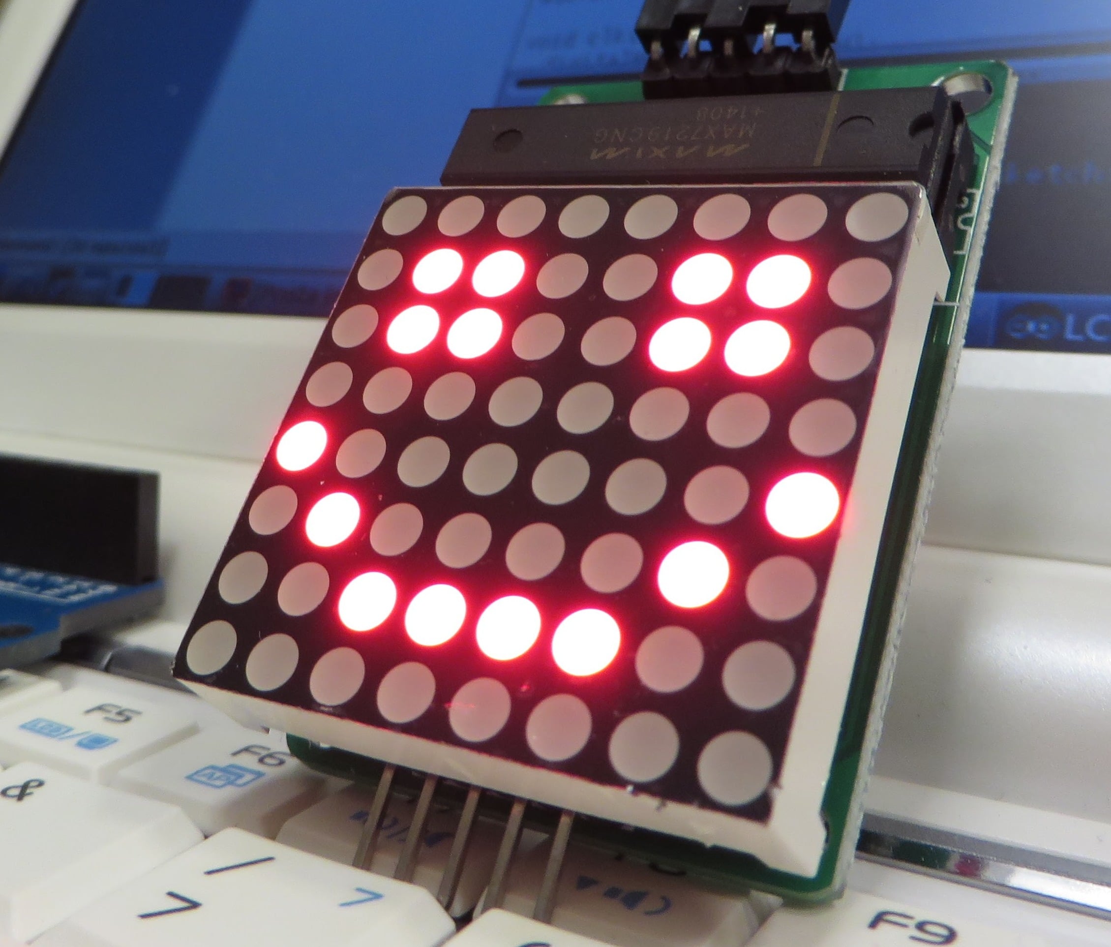 smiley composto da matrice di led